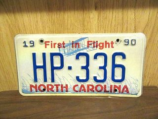 1990 North Carolina Highway Patrol Police Vehicle License Plate Tag Hp - 336