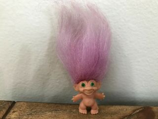 Reserved Auction: 1960s 1.  5 " Vintage Scandia House Pencil Topper Troll Doll