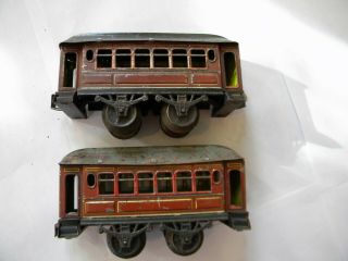 Two O Gauge German Coaches Maybe Kbn Train Antique Vintage