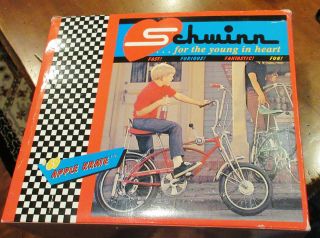 Nib Xonex Schwinn Apple Krate 1:6 Scale Die Cast Sting - Ray Style Bicycle W/coa