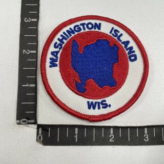 Vtg Washington Island Wisconsin Patch 99m7