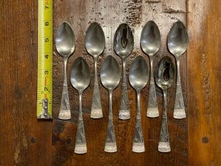 Holmes Booth Haydens - Spoons - Set Of 9 - Japanese Pattern