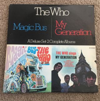The Who " Magic Bus / My Generation " Vintage 2lp Set Ex Mca2 - 4068