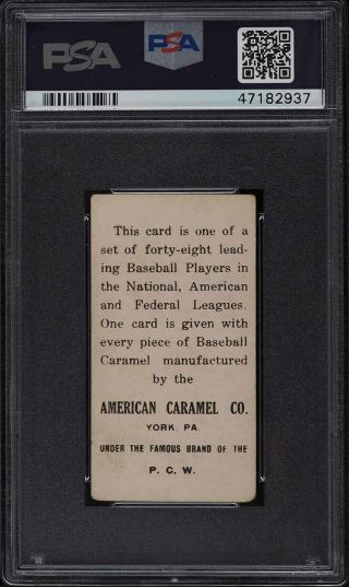 1915 E106 American Caramel Hans Lobert PSA 2 GD 2