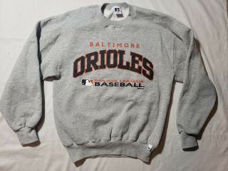 Vintage 1998 Baltimore Orioles Major League Russell Sweatshirt Size Medium