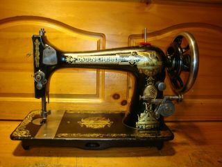 1906 Antique Singer Sewing Machine Head Model 27 " Sphinx ",  Serviced