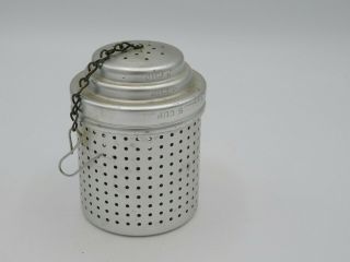 Vintage Large Aluminum Tea Infuser Strainer Steeper 3”