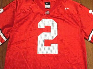 Vintage Ohio State Buckeyes 2 Football Jersey By Nike,  Youth Large,