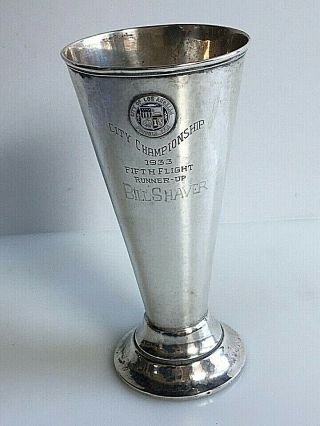 1935 Los Angeles Golf Championship Sterling Silver Trophy Cup By Sedlasek & Co