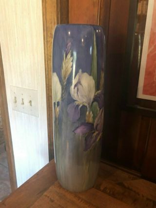 Oh My Goodness Gorge Antique WG & Co Limoges Large Hand Painted Vase. 2