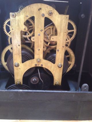 Antique Ansonia clock co cast Iron Shelf Mantle Clock Imogene 6