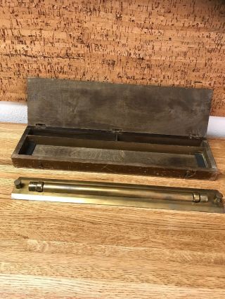 Antique Brass Rolling Parallel Ruler,  Harling,  England Circa Early 1900’es