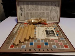 Vintage Scrabble Game,  1976 Selchow Righter,  Complete,