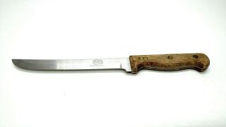 Vintage Carvel Hall 8 " Molybdenum Steel Slicer Knife Wood Handle Japan