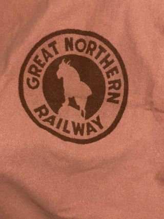 Great Northern Railroad Pullman Sleeping Car Blanket.  Goat Logo