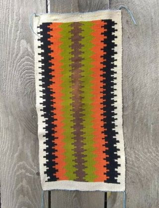 Antique Navajo Rug Blanket Native American Indian Germantown Tapestry Weaving 4