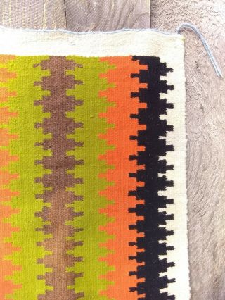 Antique Navajo Rug Blanket Native American Indian Germantown Tapestry Weaving 5