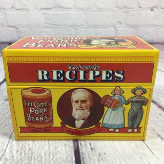 Vintage Recipe Box 1986 Van Camp 