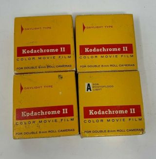 Vintage Kodak Kodachrome 25 Color Movie Film - 2 Double 8mm Roll Cameras 4