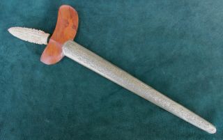 Early Java Kris Keris Dagger Small Sword Watered Steel Blade Damascus 2