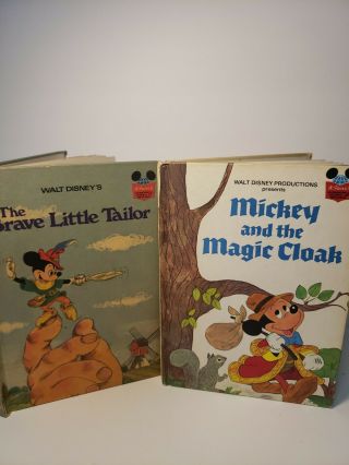 Disney Mickey The Brave Little Taylor & Mickey And The Magic Cloak Vintage Books
