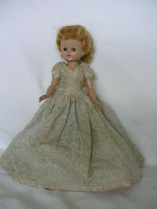 Vintage Vogue Jill Doll Wearing Brocade Outfit