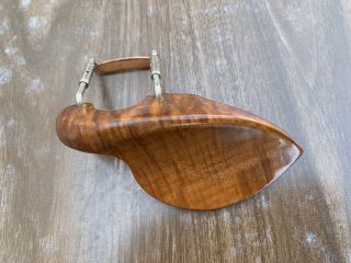 Vintage Polished Maple Chinrest 4/4 Violin W/ Stander Brackets Usaseller