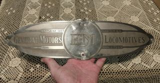 General Motors Locomotive Builders Plate Badge Ser 23009 June 1957 0 - 4 - 4 - 0
