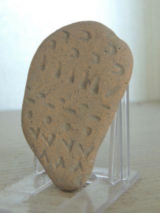 ANTIQUE ASSYRYAN STYLE CLAY TABLET FRAGMENT WITH CUNEIFORM GRAFITTI,  SCRIPTURES 2