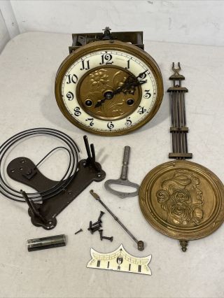 Antique German Gustav Becker (gb) P42 Clock Movement