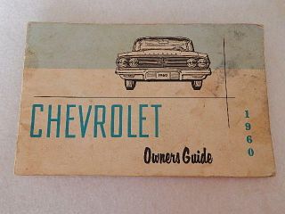 Vintage 1960 Chevrolet Owners Guide