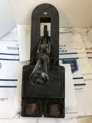 Antique Westinghouse F3 Oil Circuit Breaker Switch Industrial Steampunk