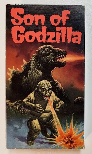 Vintage Son Of Godzilla 1969 Video Treasures Vhs Video Tape (1987) Nr Oop
