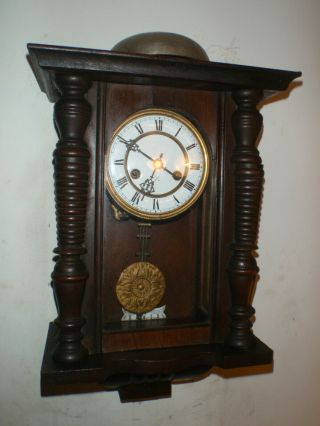 Antique Hac (pre - Junghans) German Wall Clock 1890 