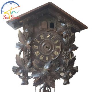 Antique Black Forest Quail Cuckoo Clock