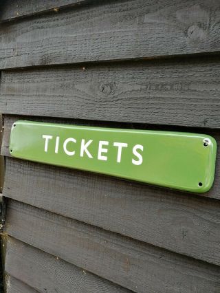 Br Tickets Enamel Sign British Rail Southern Train Sign Railway Sign Ticket Sign