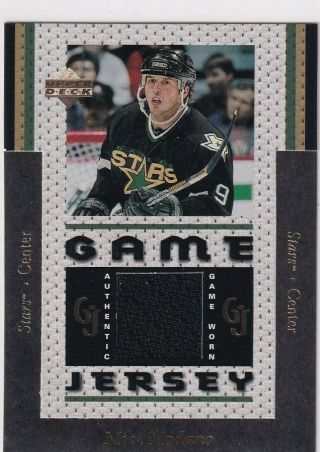 96/97 Ud Upper Deck Mike Modano Game Jersey 9