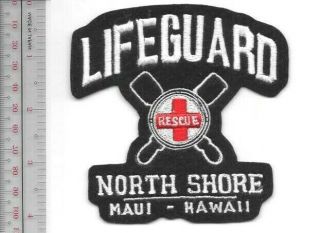 Vintage Surfing Hawaii Maui Lifeguard North Shore,  Maui,  Hi Patch