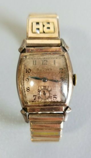 Vintage Bulova Watch With Kreisler Stainless/gold Band Bulova Men 