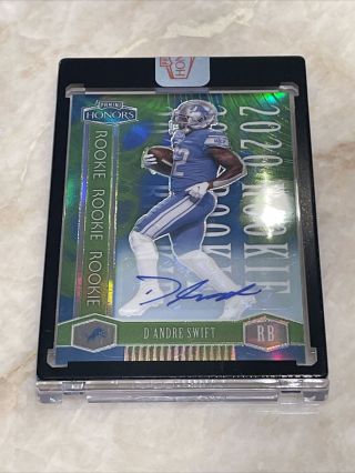 2020 Panini Honors D’andre Swift Rc Auto Green 1/15