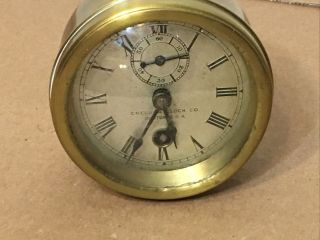 Early Antique Chelsea Clock Company Boat Or Car Clock 1905 - 1909