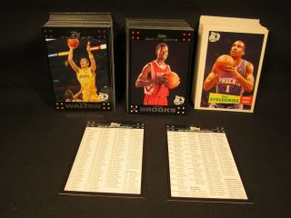 2007 - 08 Topps Basketball Complete Set Nm Durant Rookie W/checklists Variations