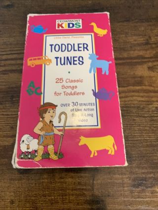 Vtg Cedarmont Kids Sing - A - Long Vhs Tape: Toddler Tunes,  25 Songs Toddlers