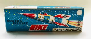 Nike Rocket Masuya Made In Japan Space Antique Tin Toy Friction Boxed