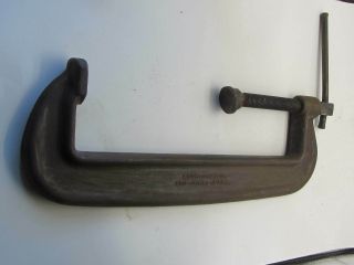 Vntg J.  H.  Williams Agrippa 112 Drop Forged Steel C - Clamp 12 " Opening 3 " Throat