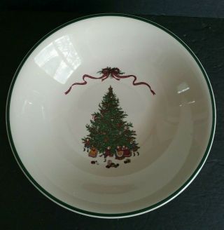 The Cellar O Tannenbaum 9.  5 " Round Vegetable Bowl Christmas Tree 1992 Vtg Hg1b