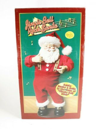 Vintage 1998 Jingle Bell Rock Santa Dancing Musical Santa Edition 1 2