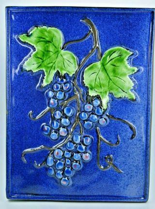 Vintage Jie Gantofta Sweden Ceramic Wall Plaque Tile Aimo Nietosvuori Hand Made