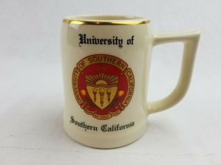 Vintage Usc University Of Southern California Coffee Mug By W.  C.  Bunting Stein