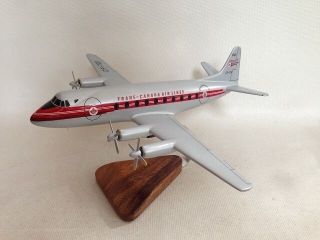 Vickers Viscount Trans Canada Transcanada Airlines Airplane Desktop Wood Model